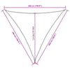Cremefarbenes Sonnensegel Oxford-Gewebe Dreieck Nicalaie 5x5x5 m