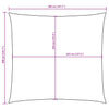 Sonnensegel Quadrat Wallington 3,6x3,6 m Terrakotta Oxford-Gewebe
