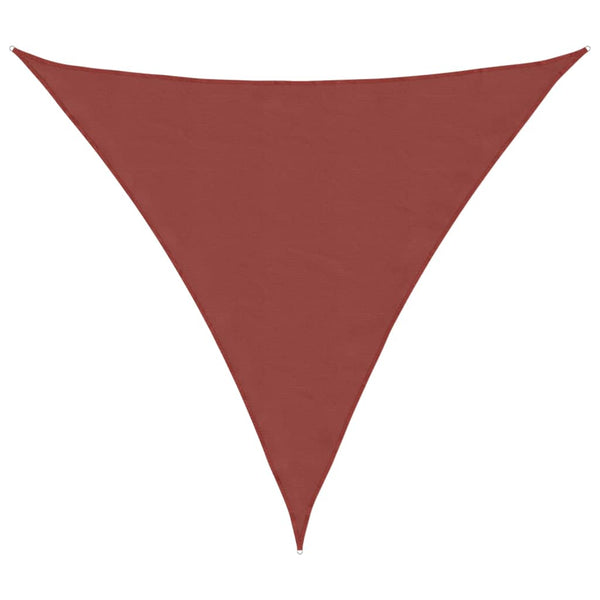 Terrakotta-Sonnensegel Oxford-Gewebe Dreieck Nicalaie 5x5x5 m