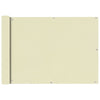 Creme Balkonbespannung Oxford-Gewebe Elvin 75x600cm