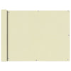 Creme Balkonsichtschutz Oxford-Stoff Elvin 90x600cm