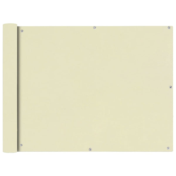 Creme Balkonsichtschutz Oxford-Stoff Elvin 90x600cm