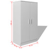 Schuhschrank Bethel, weiß (7 Ablagen)