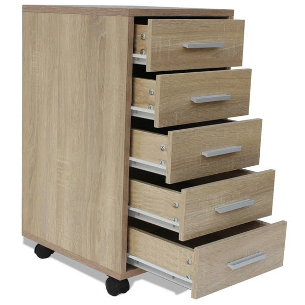 Tammi-Büro-Rollcontainer Olgheta, 5 Schubladen