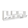 Weißes TV-Rack, doppelte L-Form, Jeraldine