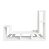 Weißes TV-Rack, doppelte L-Form, Jeraldine