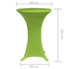 Grüne, dehnbare Tischdecke Zablatosche 60cm (2 Stück)