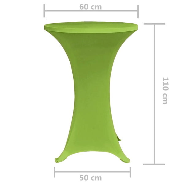 Grüne, dehnbare Tischdecke Zablatosche 60cm (2 Stück)