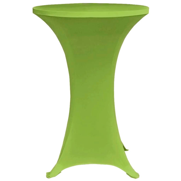 Grüner, dehnbarer Tischbezug Zablatosche 80 cm (2er-Set)