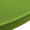 Grüner, dehnbarer Tischbezug Zablatosche 80 cm (2er-Set)