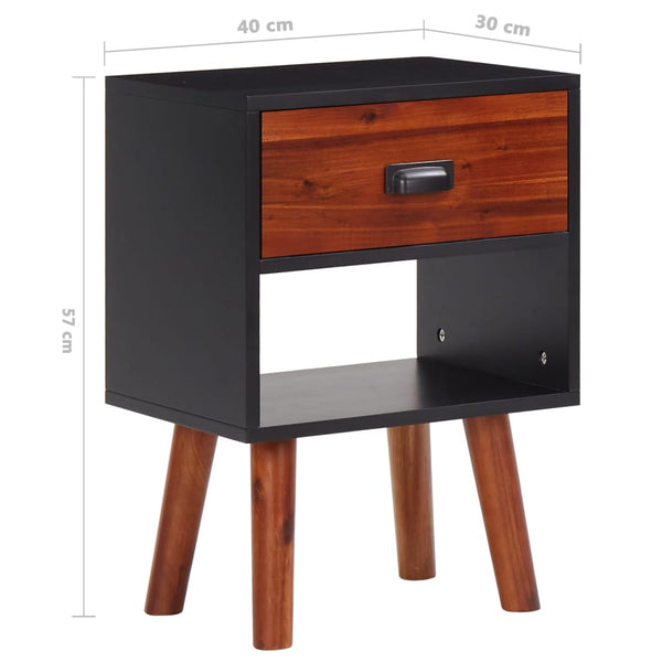 Nachttisch Elmira 40x30x57cm (massives Akazienholz)
