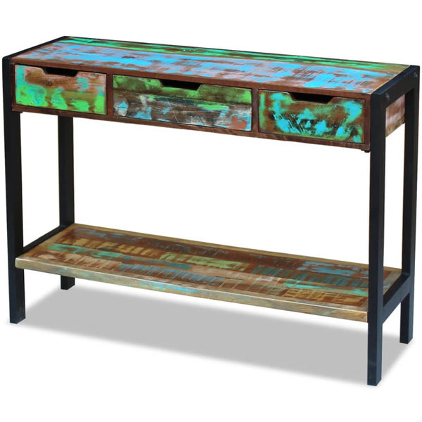 Kommode Seusan (3 Schubladen recyceltes Holz)