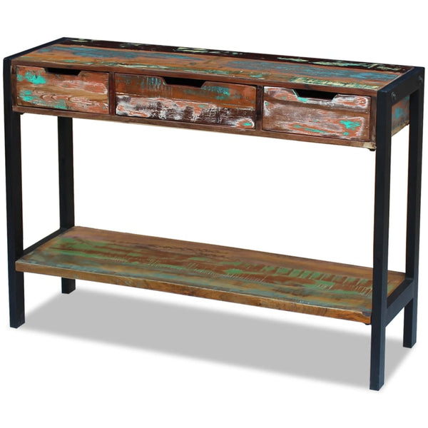 Kommode Seusan (3 Schubladen recyceltes Holz)