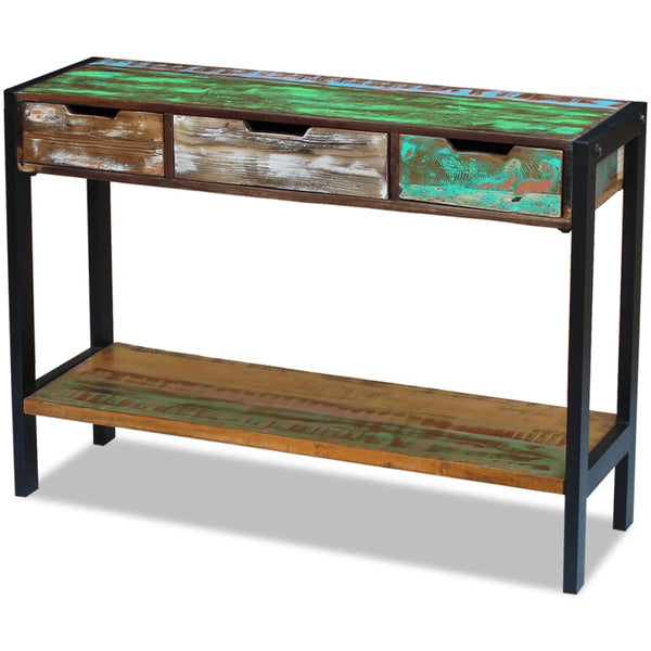 Kommode Seusan (3 Schubladen recyceltes Holz)