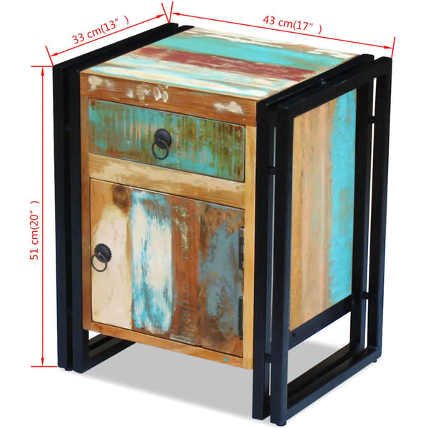 Nachttisch Pachita (recyceltes Holz)