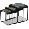 Beistelltisch-Set Romel (3er-Set aus recyceltem Massivholz)