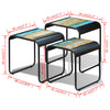 Beistelltisch-Set Romel (3er-Set aus recyceltem Massivholz)