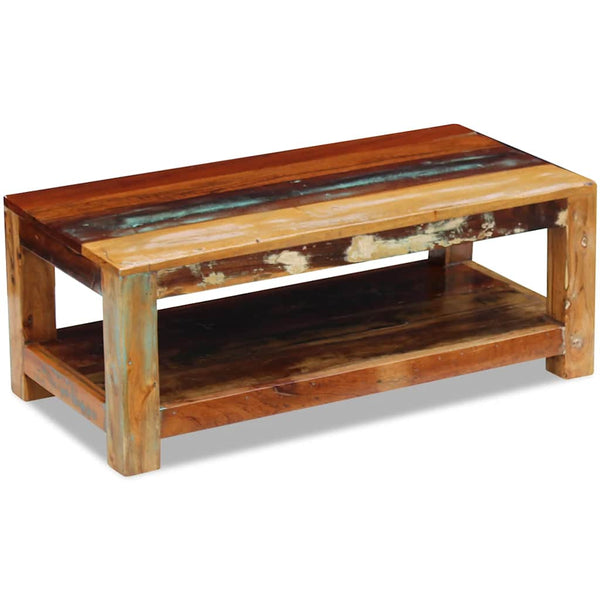 Sohvapöytä kierrätetty massiivipuu Curt 90x45x35cm