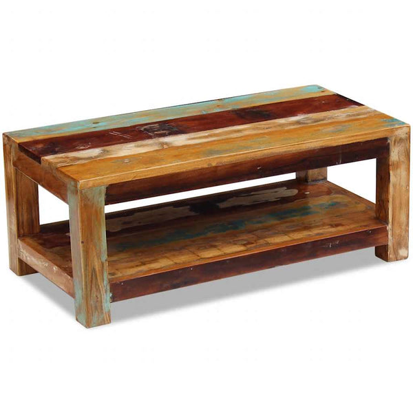 Sohvapöytä kierrätetty massiivipuu Curt 90x45x35cm