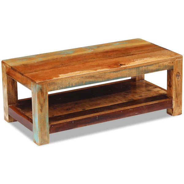 Sohvapöytä kierrätetty massiivipuu Curt 90x45x35cm