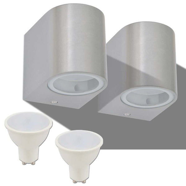 LED-Wandleuchten für den Außenbereich Viviani (2 Stück, rund, nach unten gerichtet)