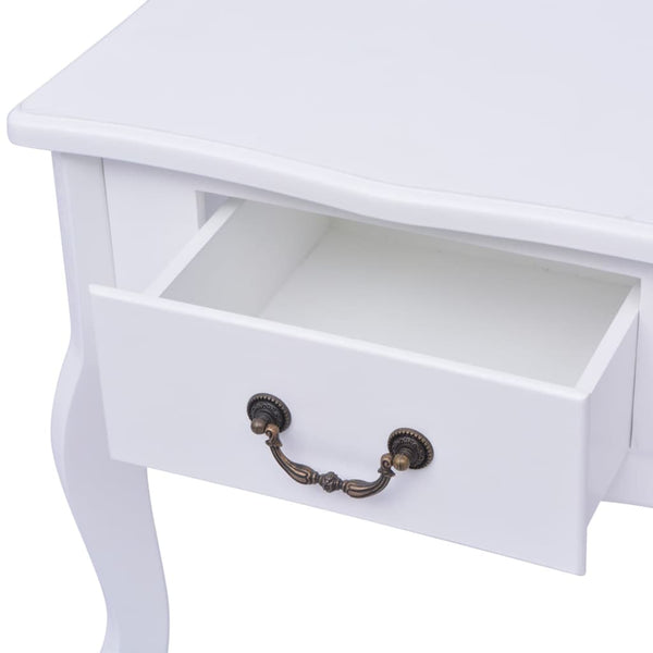 Weißer Nachttisch Dandita (2 Stk. MDF)