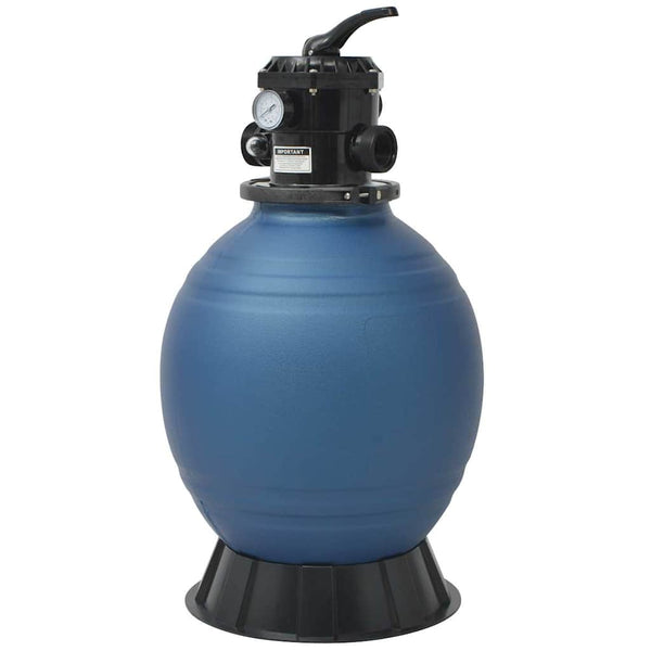 Grauer Schwimmbad-Sandfilter Rosco 460 mm (mit 6-Wege-Ventil)