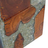 Hocker Pionea (Teak und Harz)