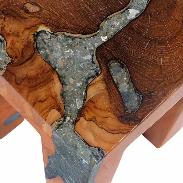 Hocker Liuboveta (Teak und Harz)
