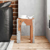 Hocker Liuboveta (Teak und Harz)