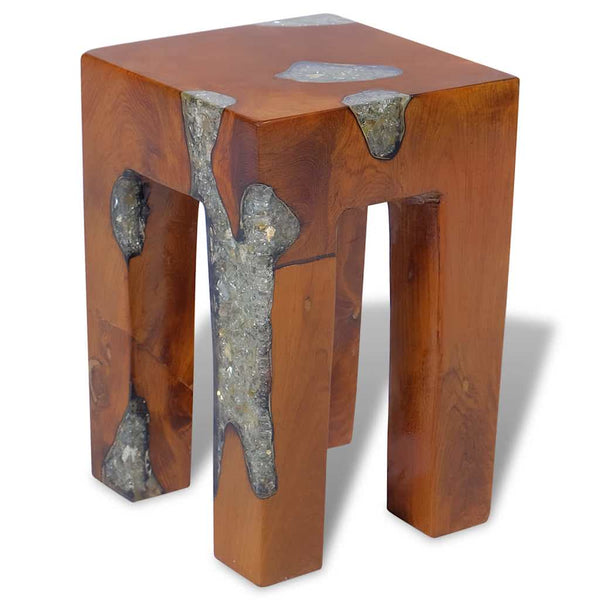 Hocker Liuboveta (Teak und Harz)