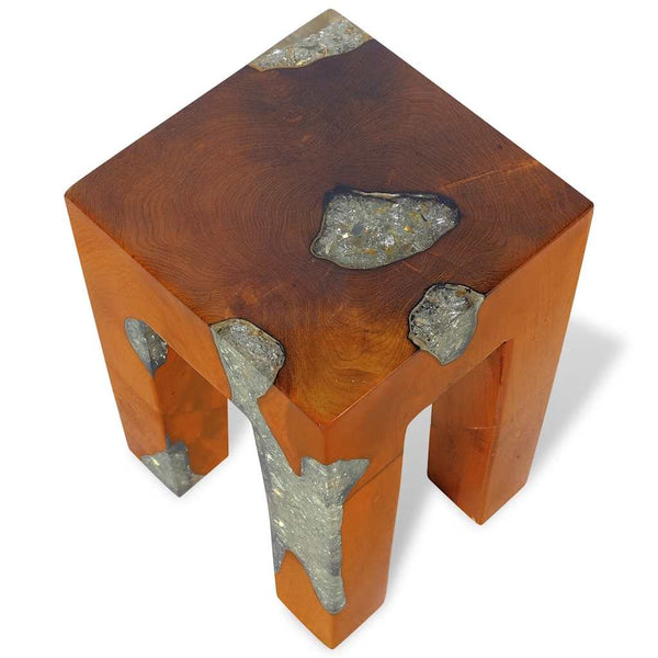 Hocker Liuboveta (Teak und Harz)