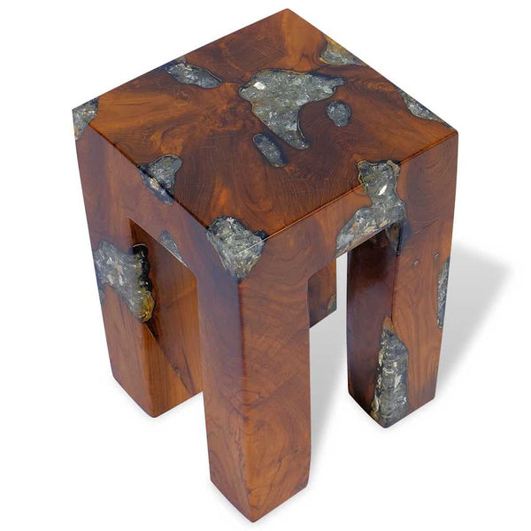 Hocker Liuboveta (Teak und Harz)
