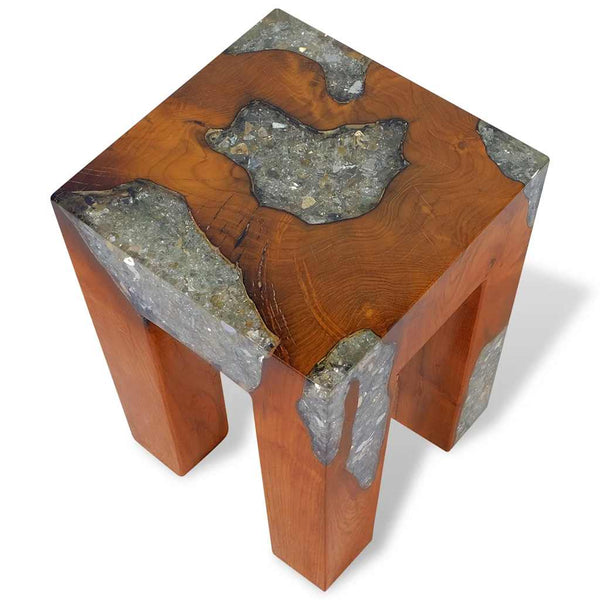 Hocker Liuboveta (Teak und Harz)