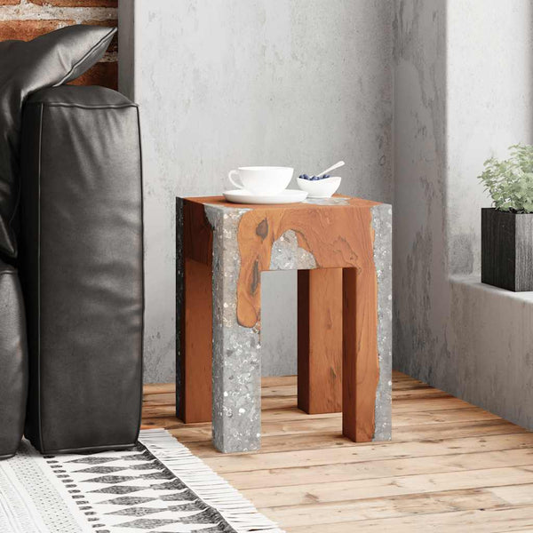 Hocker Liuboveta (Teak und Harz)