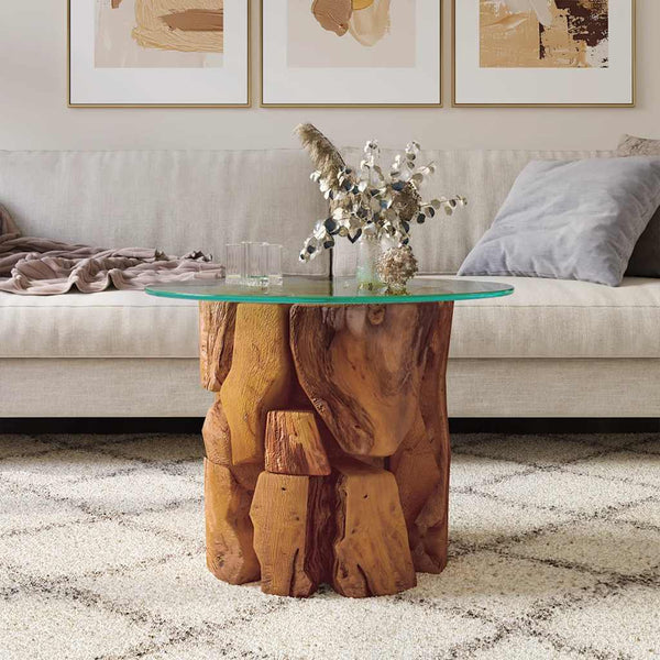 Couchtisch Gulbahar 60cm (Teak-Treibholz)