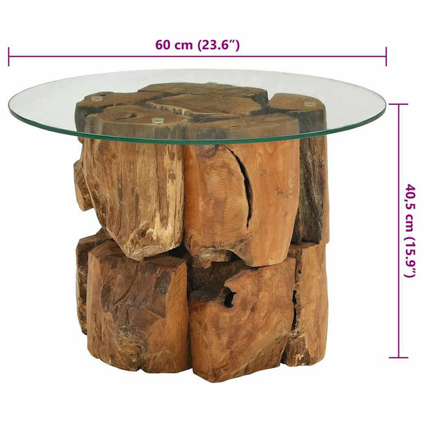 Couchtisch Gulbahar 60cm (Teak-Treibholz)