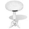 Silberner runder Beistelltisch Tudorochi (Aluminium)