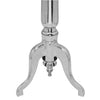 Silberner runder Beistelltisch Tudorochi (Aluminium)