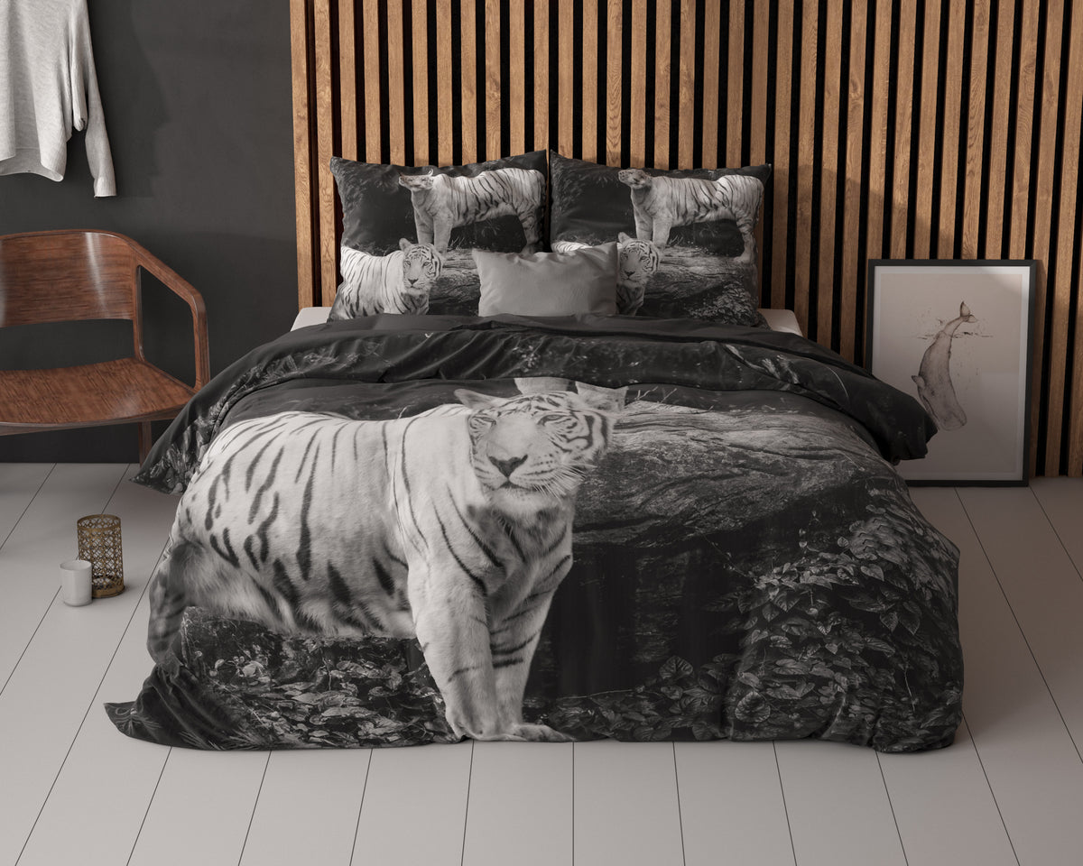 Juego de funda nórdica Tigers Gris