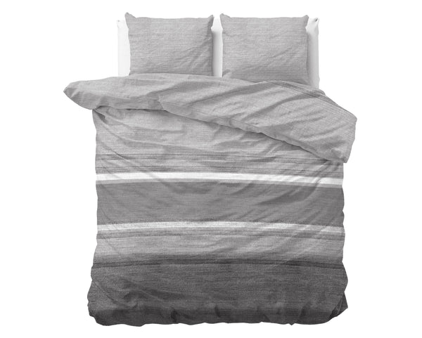VUODEVAATTEET - Pussilakanasetti St Elg Stone Stripe Grey