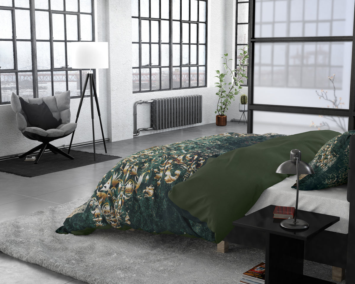 Parure de couette Nairobi verte