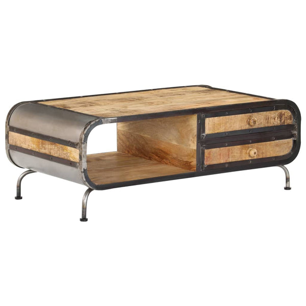 Couchtisch Silvileta 100x50x35cm (massives Mangoholz)