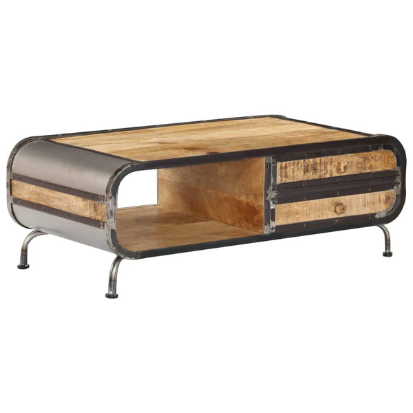 Couchtisch Silvileta 100x50x35cm (massives Mangoholz)