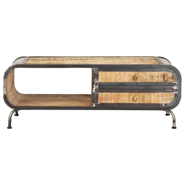 Couchtisch Silvileta 100x50x35cm (massives Mangoholz)