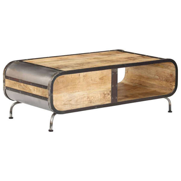Couchtisch Silvileta 100x50x35cm (massives Mangoholz)