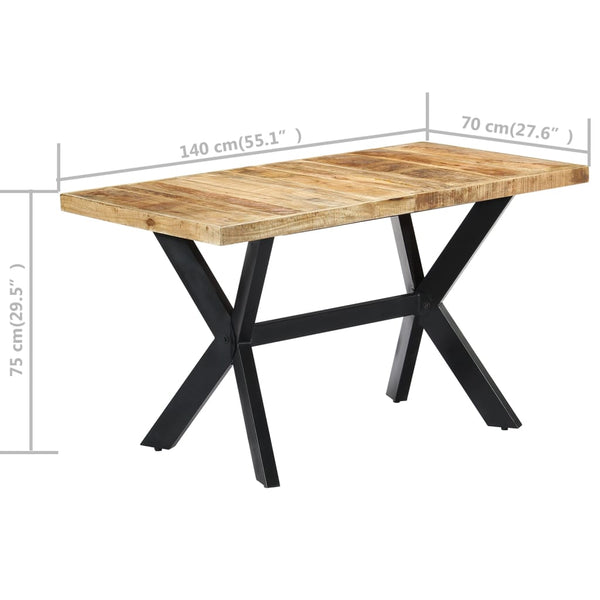 Esstisch Isak 140x70x75cm (rauhes Mangoholz)