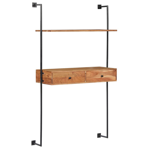 Wandkonsole Velenia 90x40x170cm (Akazienholz)