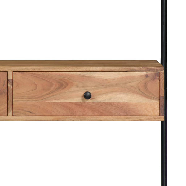 Wandkonsole Velenia 90x40x170cm (Akazienholz)