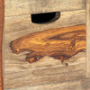 Graues Sideboard Veclenit 100x30x50cm (Sesamholz)